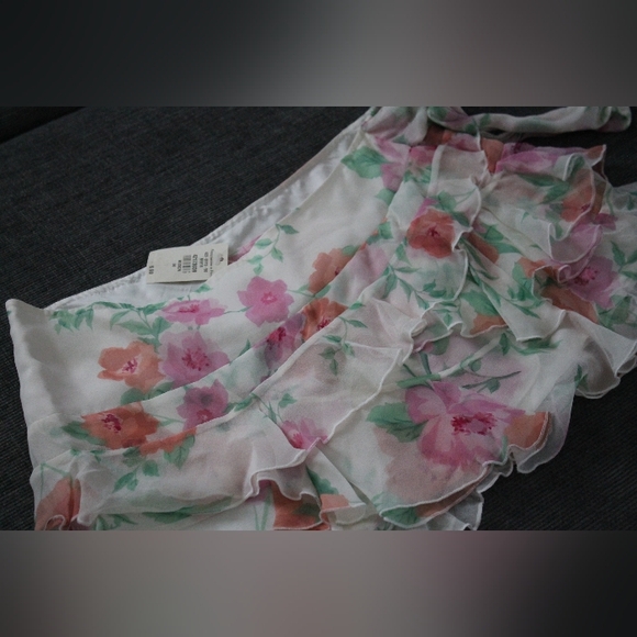 💐 NWT Vintage Abercrombie & Fitch Micro Mini Y2K Skirt Deadstock 100% Silk - Picture 16 of 16